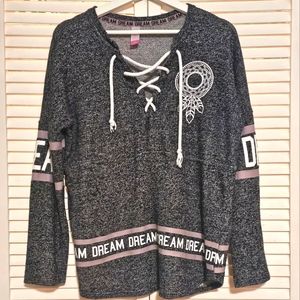 No Boundaries Dream Catcher Fleece Pullover Size Large